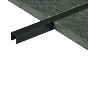 Профиль Juliano Tile Trim SUP10-4S-10H Black  полированный (2440мм)