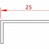 Профиль Juliano Tile Trim SUP25-4S-10H Black полированный (2440мм)#2