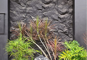 Панель декоративная HL6003-H Грибной камень Clear water grey - Фото интерьеров №12
